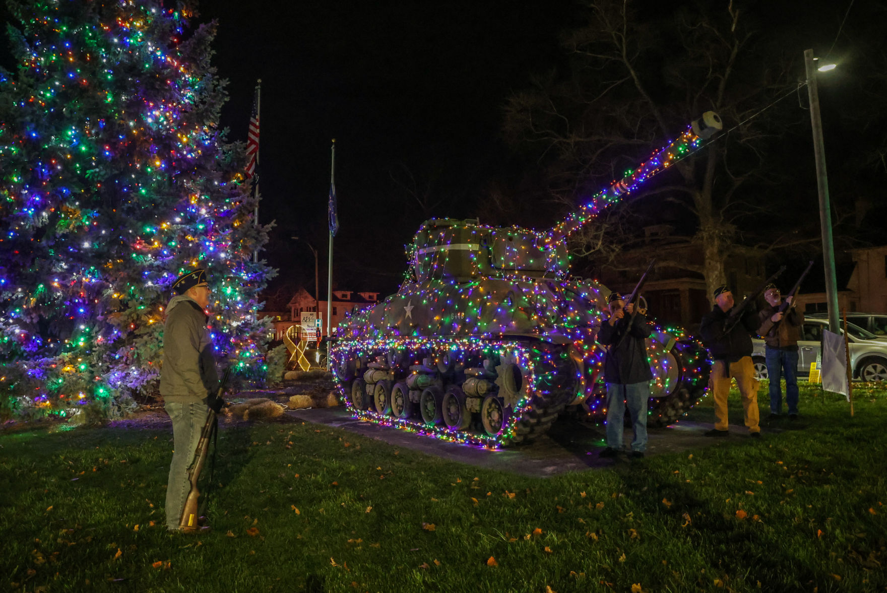 Crown Point holds is tree and tank lighting ceremonies